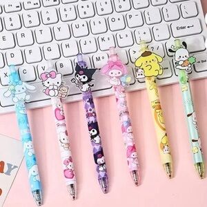 Cute Sanrio gel pens 6pc.